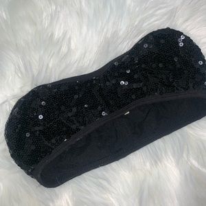 Black, Sequined Bandeau